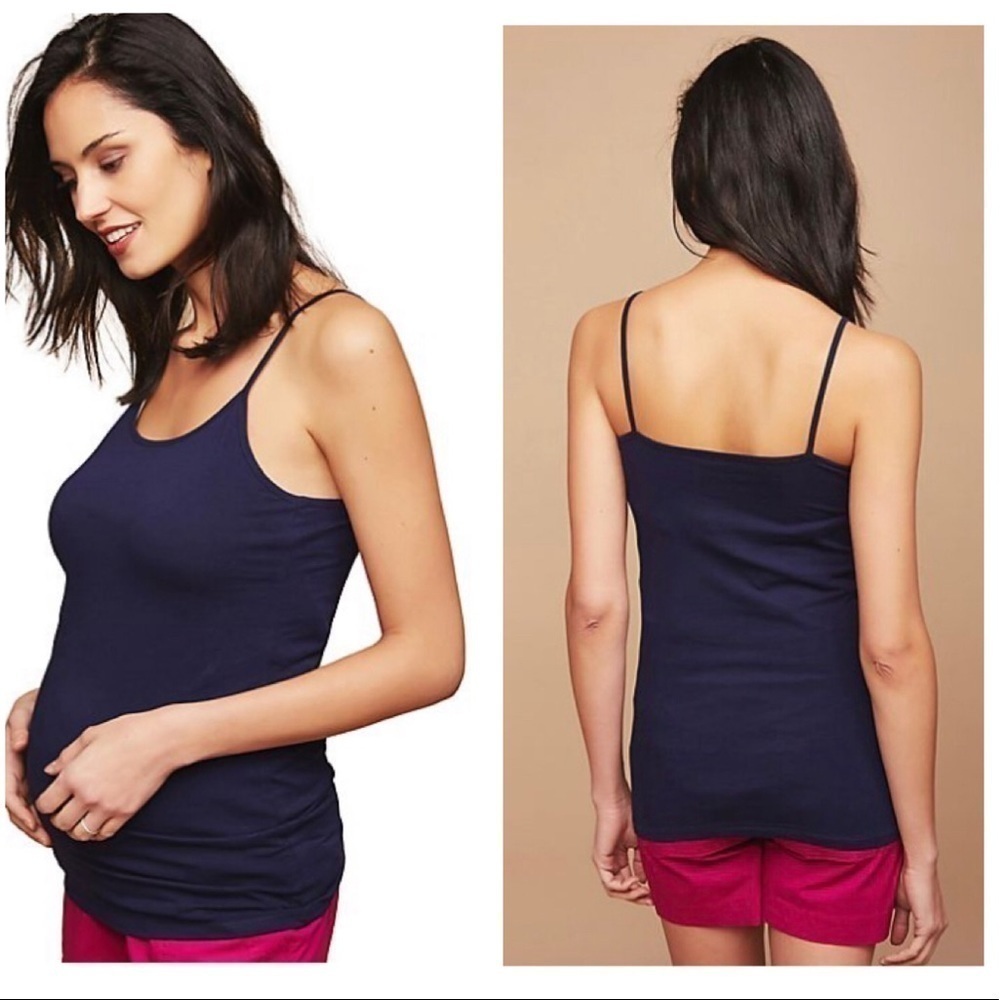 NEW Motherhood Maternity navy blue cami tank top